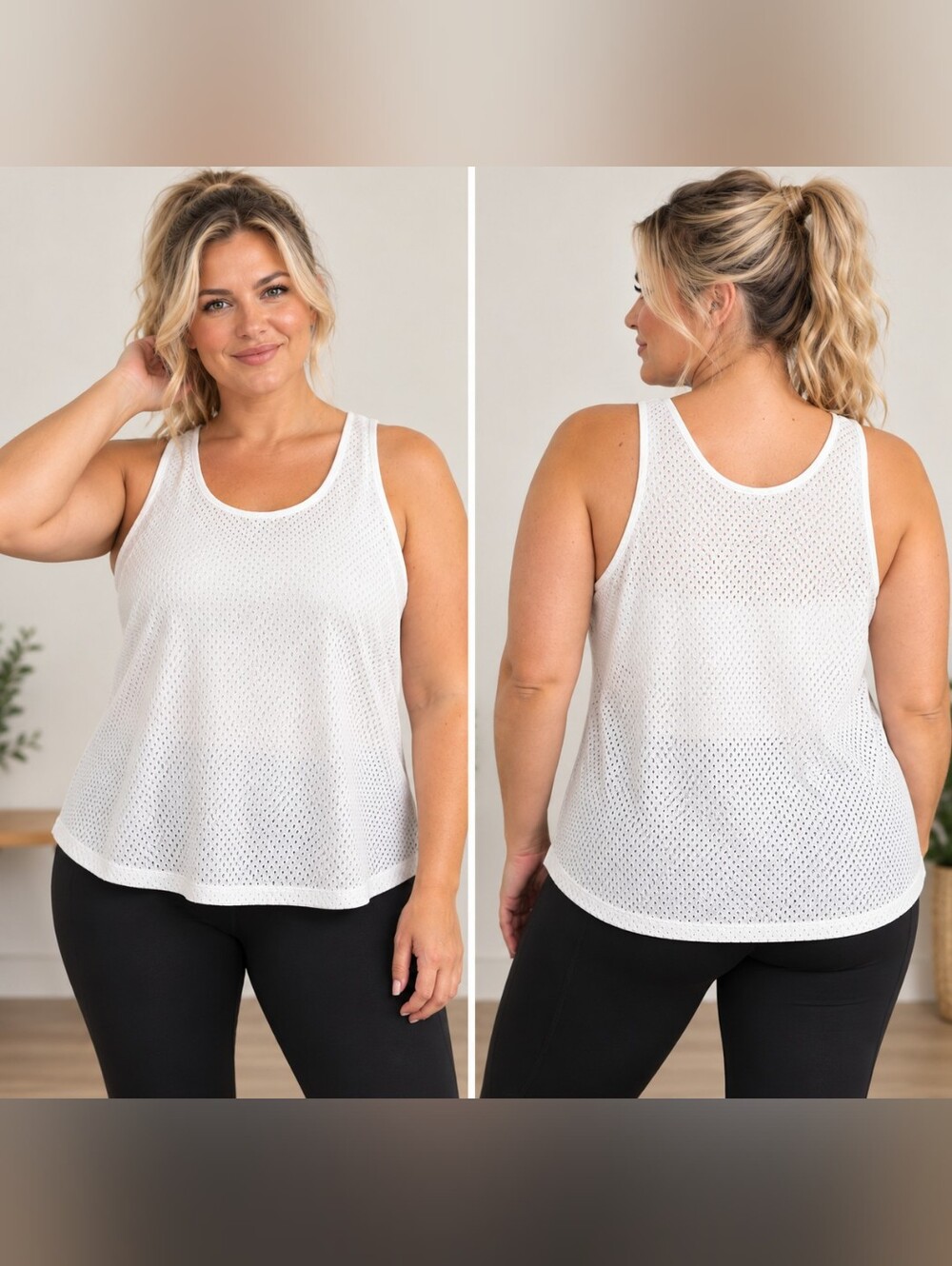 LUCY | White Air-tech Mesh Light & Free Bra Top | NWT ✨